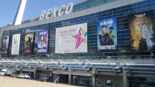 국내 최대 게임전시회 '지스타 2018'이 15일 부산 벡스코에서 개막했다.   사진=김위수 기자